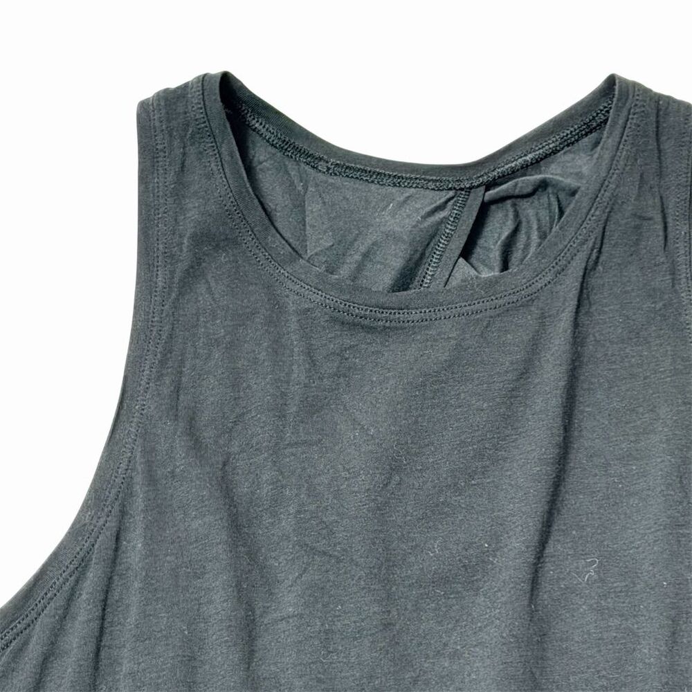 Lululemon Women's Open Back Tank Top Black Size L Casual Summer - Picture 10 of 10
